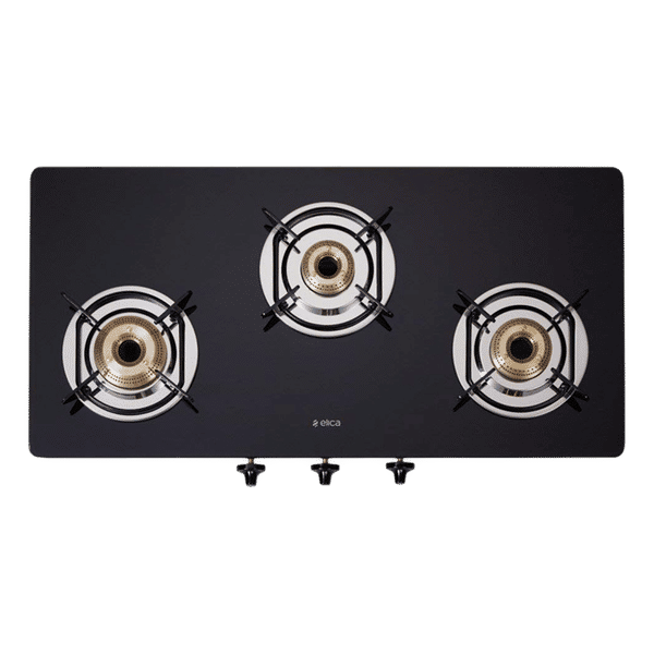 Elica gas stove 3 outlet burner stainless steel